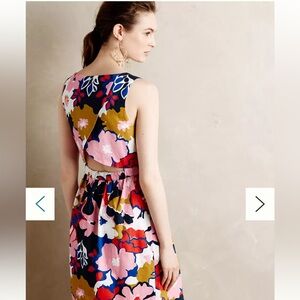 Anthropologie Petalprint Cross-back Dress